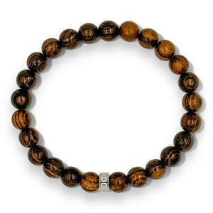 Tigerskin Sandalwood Mala Beaded Bracelet - Cascade Collection 