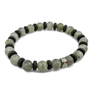 Labradorite Beaded Bracelet - Men’s Jewelry 