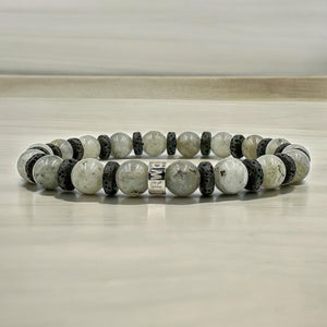 Labradorite Beaded Bracelet - Men’s Jewelry 