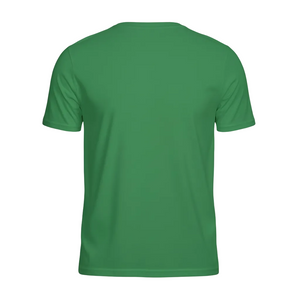 Green t-shirt on a white background