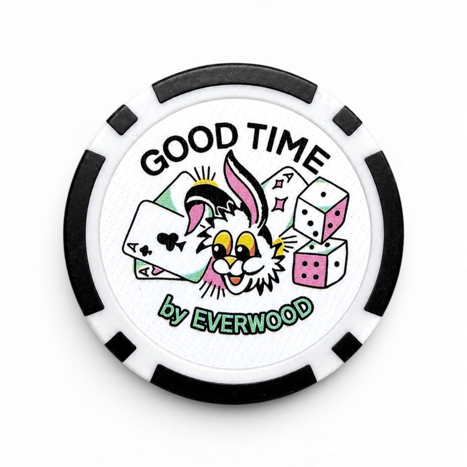 Good Time by Everwood Golf Ball Marker Poker Chip