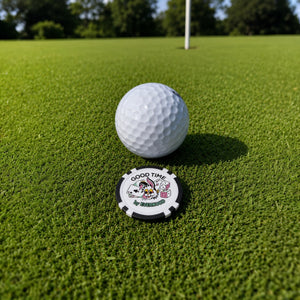 Good Time by Everwood Golf Ball Marker Poker Chip 2 Pack