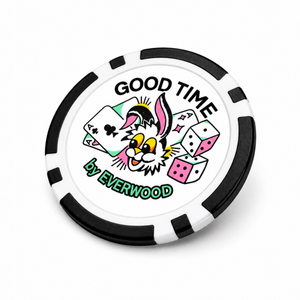 Good Time by Everwood Golf Ball Marker Poker Chip 2 Pack