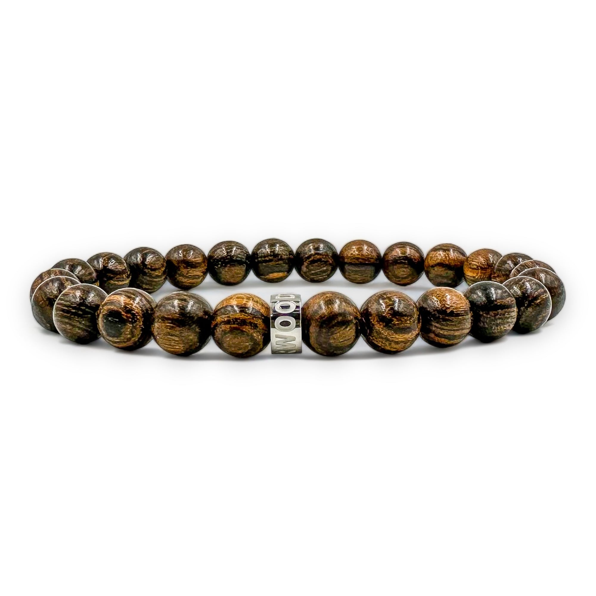 Tigerskin Sandalwood Mala Beaded Bracelet - Cascade Collection 