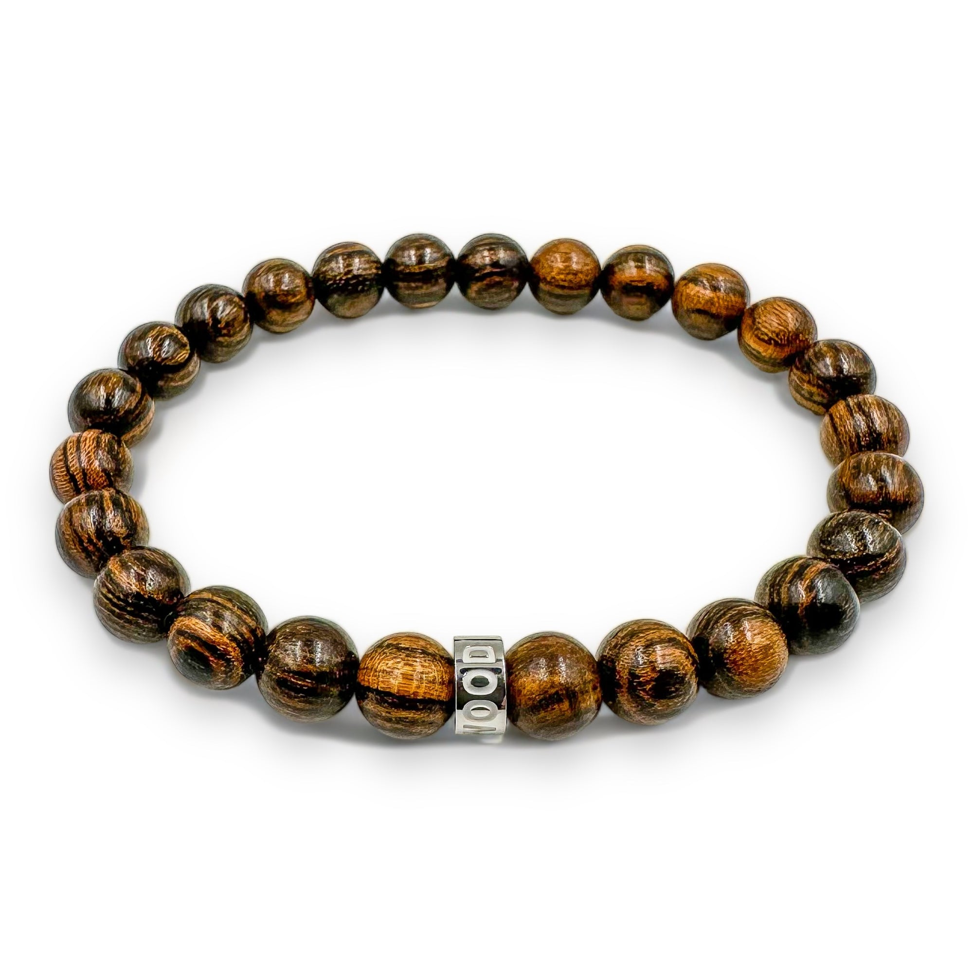 Tigerskin Sandalwood Mala Beaded Bracelet - Cascade Collection 