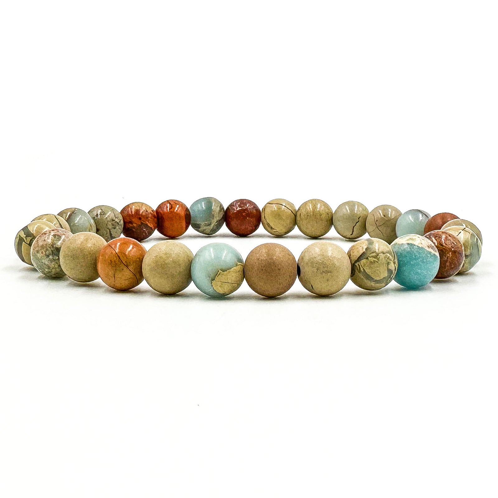 Union - Snakeskin Jasper Gemstone Beaded Bracelet