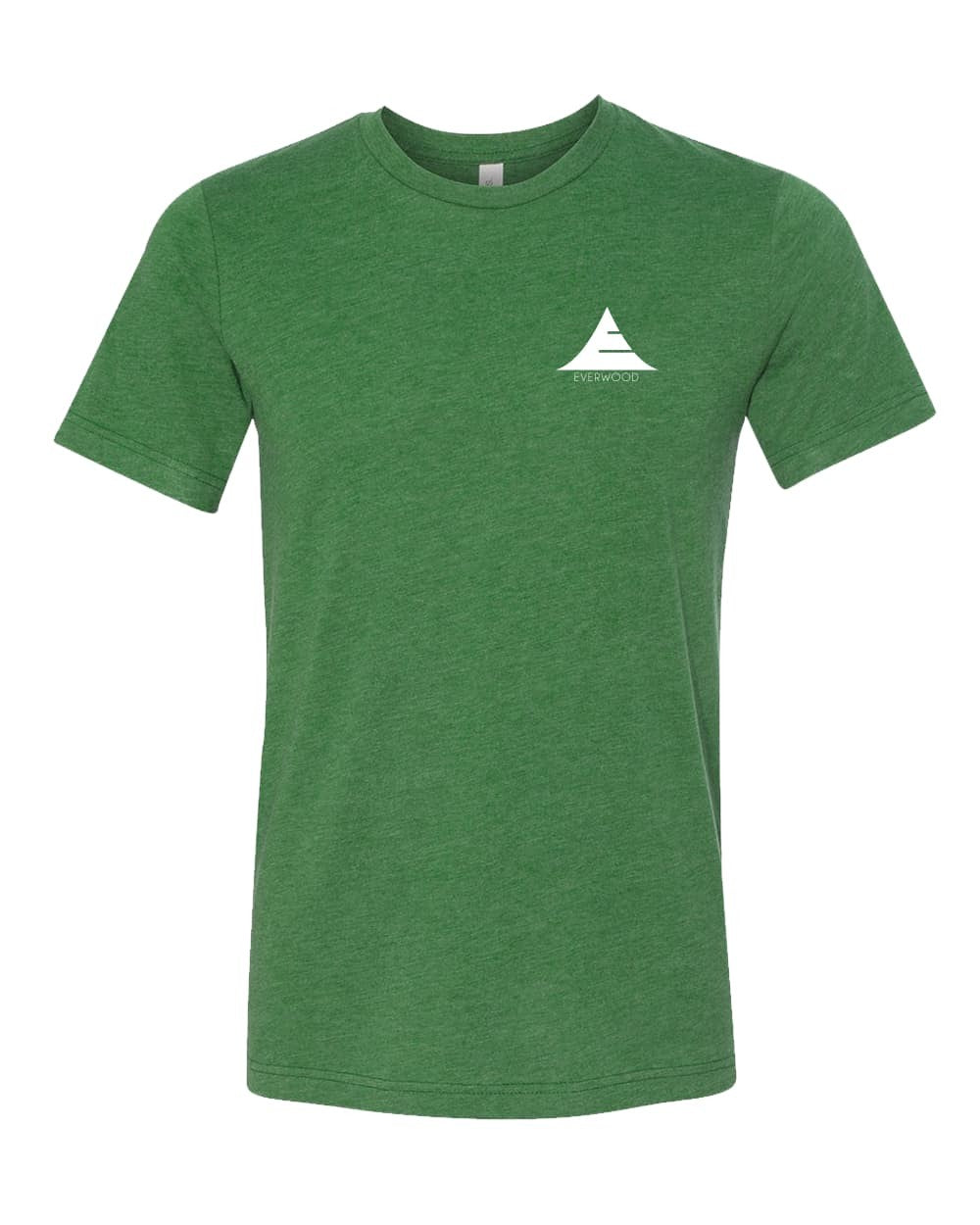 Everwood Watch Company Icon Logo Tri-Blend Short Sleeve Shirt Green