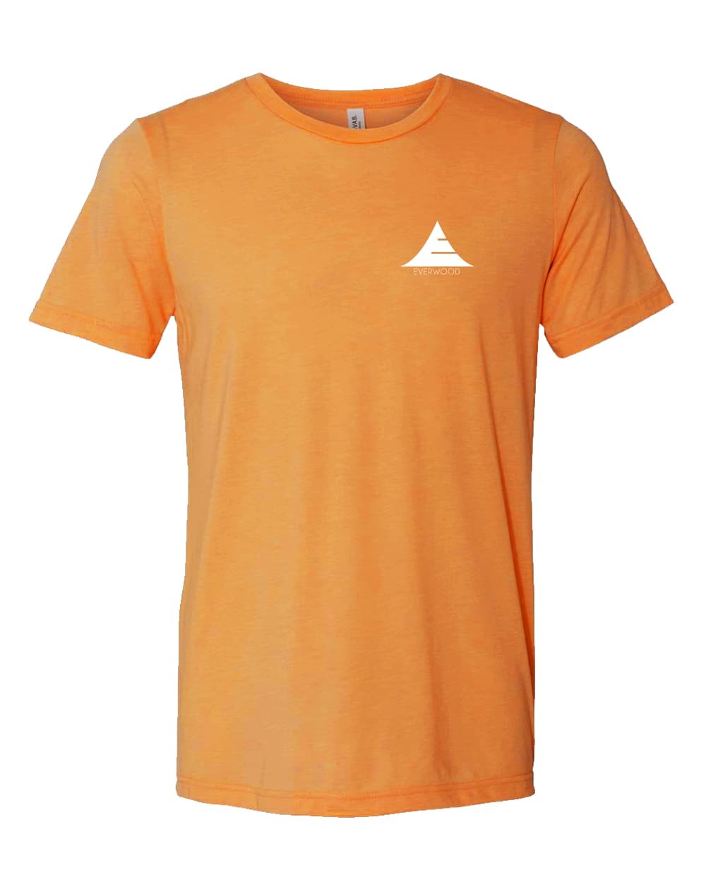 Everwood Watch Company Icon Logo Tri-Blend Short Sleeve Shirt Orange