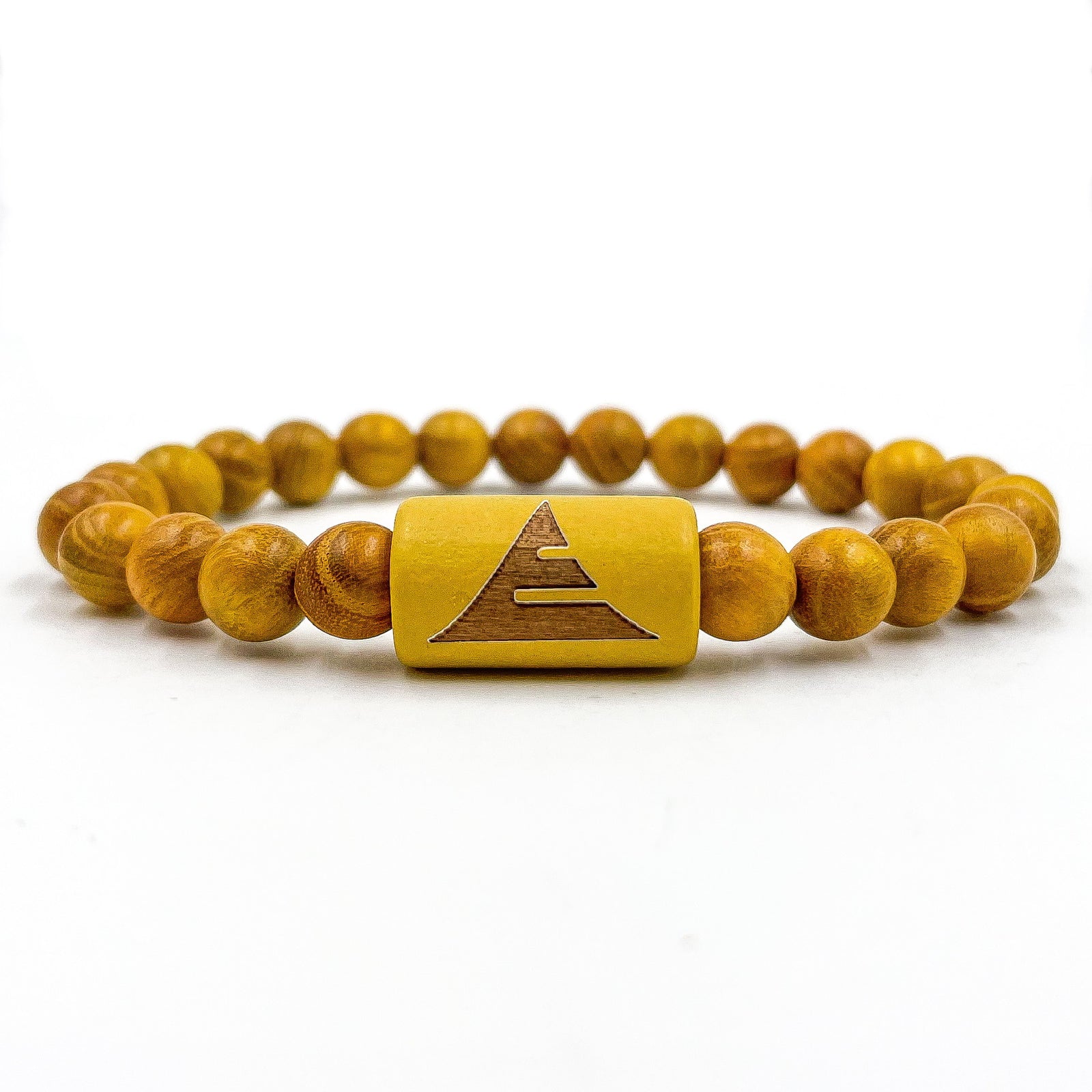 Solid - Yellow Sandalwood Mala Beaded Bracelet