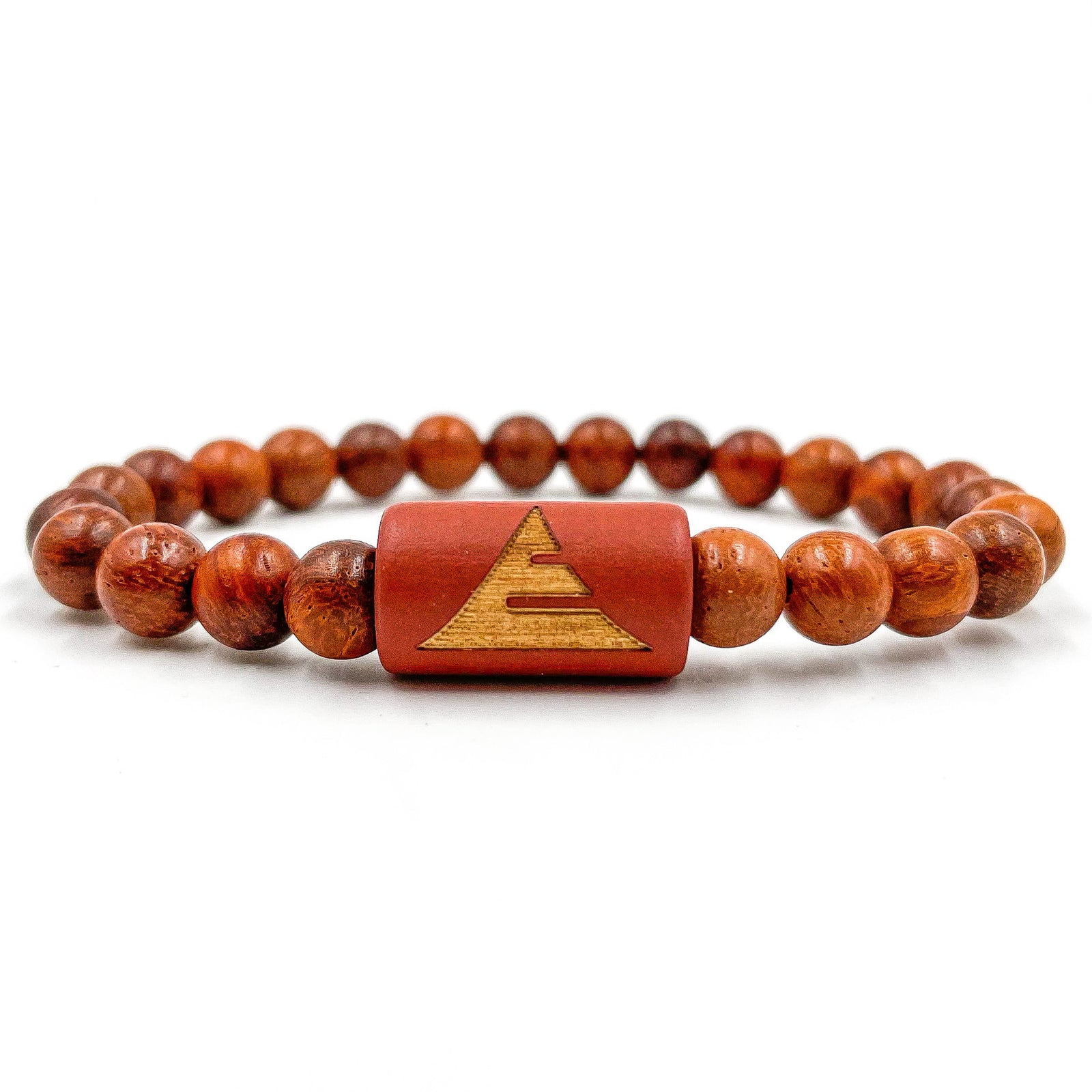 Solid - Red Rosewood Mala Beaded Bracelet