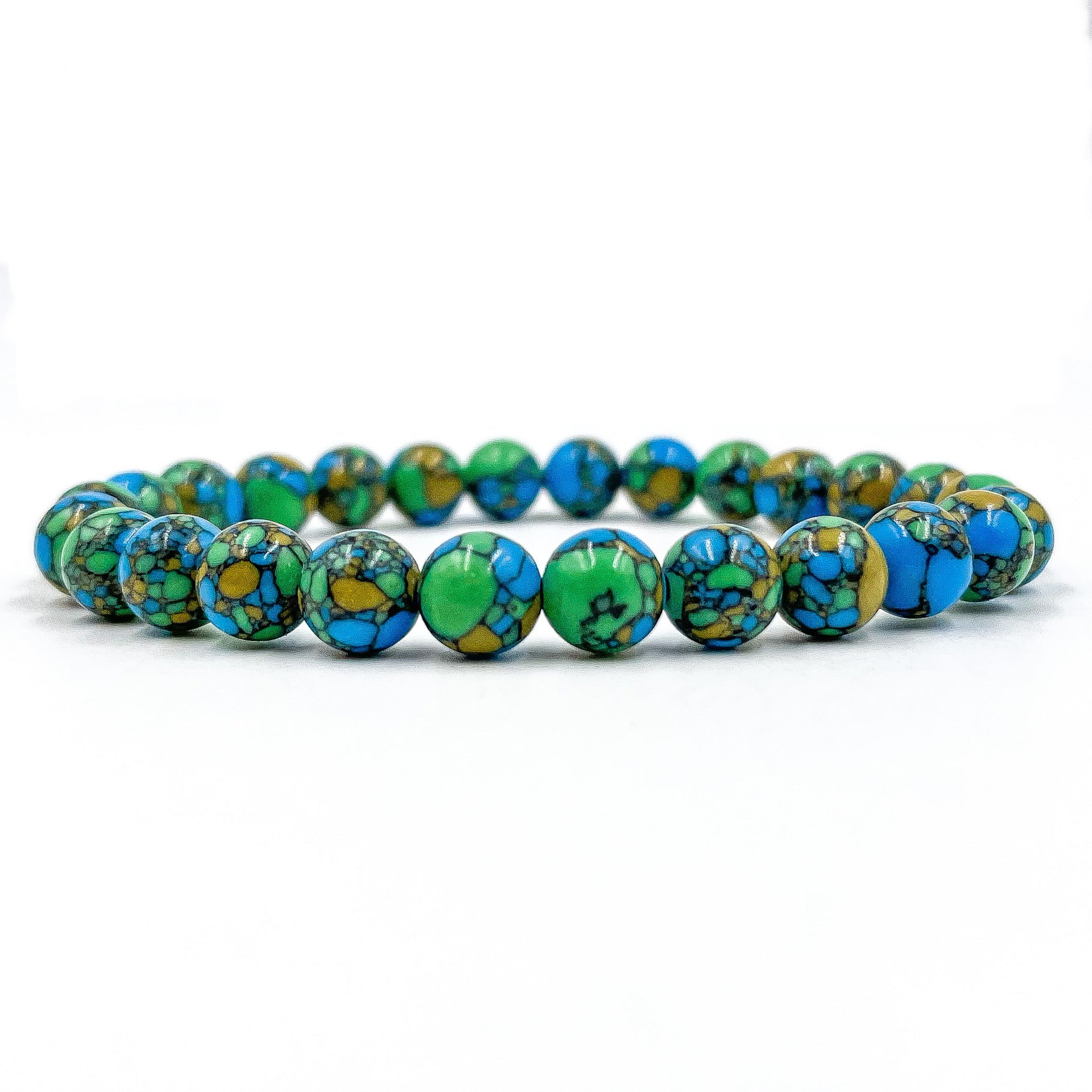 Union - Multicolor Howlite Gemstone Beaded Bracelet