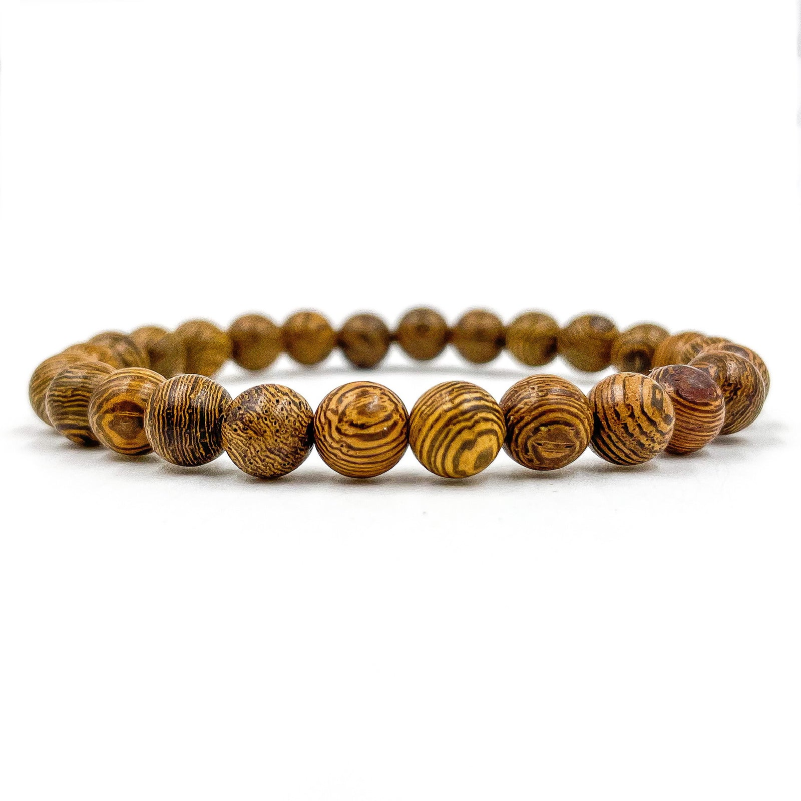 Union - Zebrawood Mala Beaded Bracelet