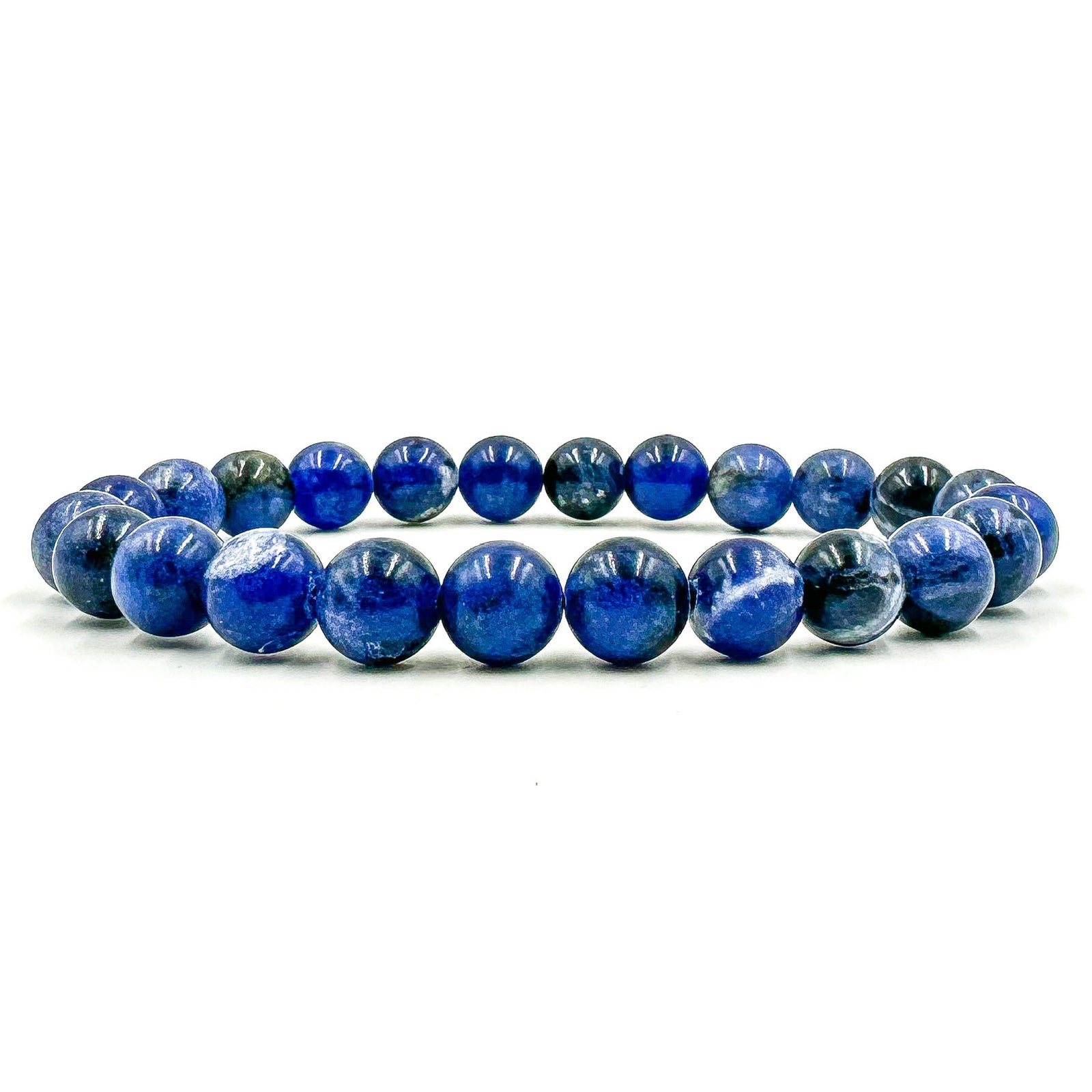Union - Blue Sodalite Gemstone Beaded Bracelet