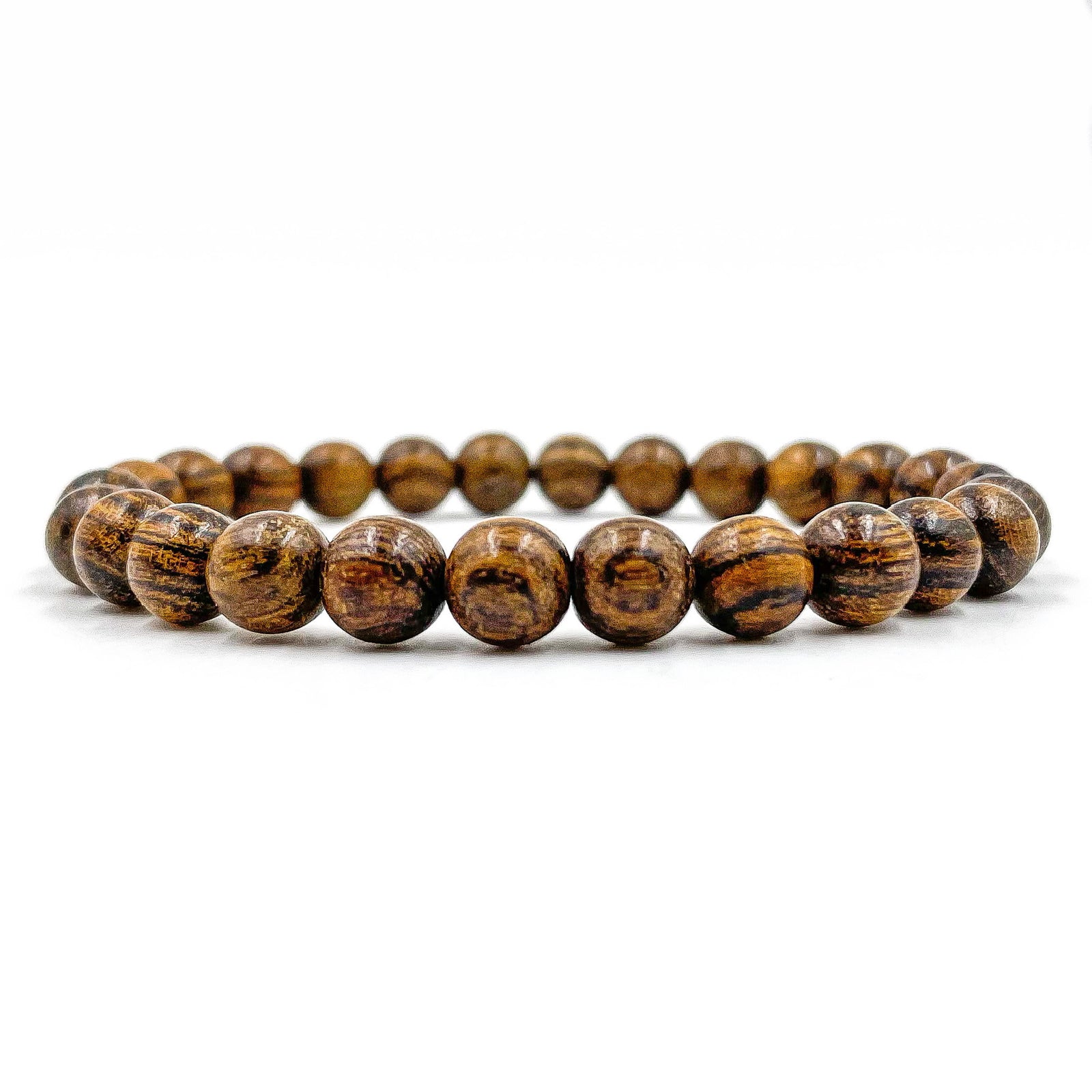 Union - Tigerskin Sandalwood Mala Beaded Bracelet